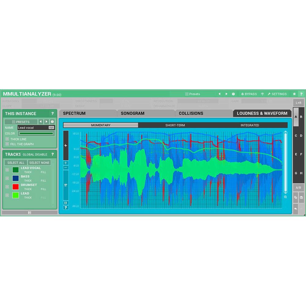 MeldaProduction MMultiAnalyzer - Multitrack Analyzer and Sonogram Plug-In