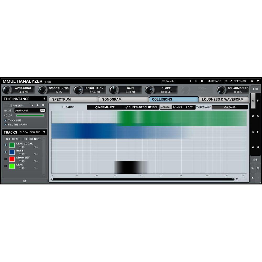 MeldaProduction MMultiAnalyzer - Multitrack Analyzer and Sonogram Plug-In