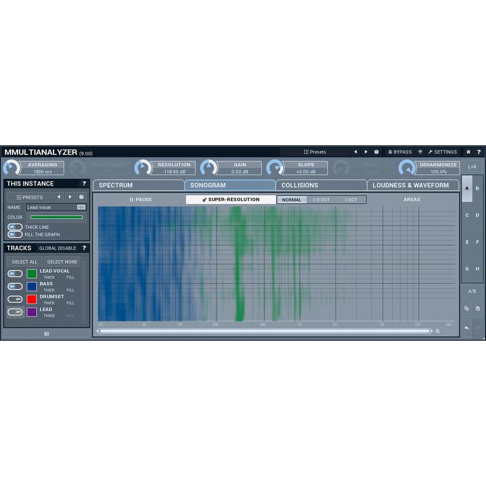 MeldaProduction MMultiAnalyzer - Multitrack Analyzer and Sonogram Plug-In
