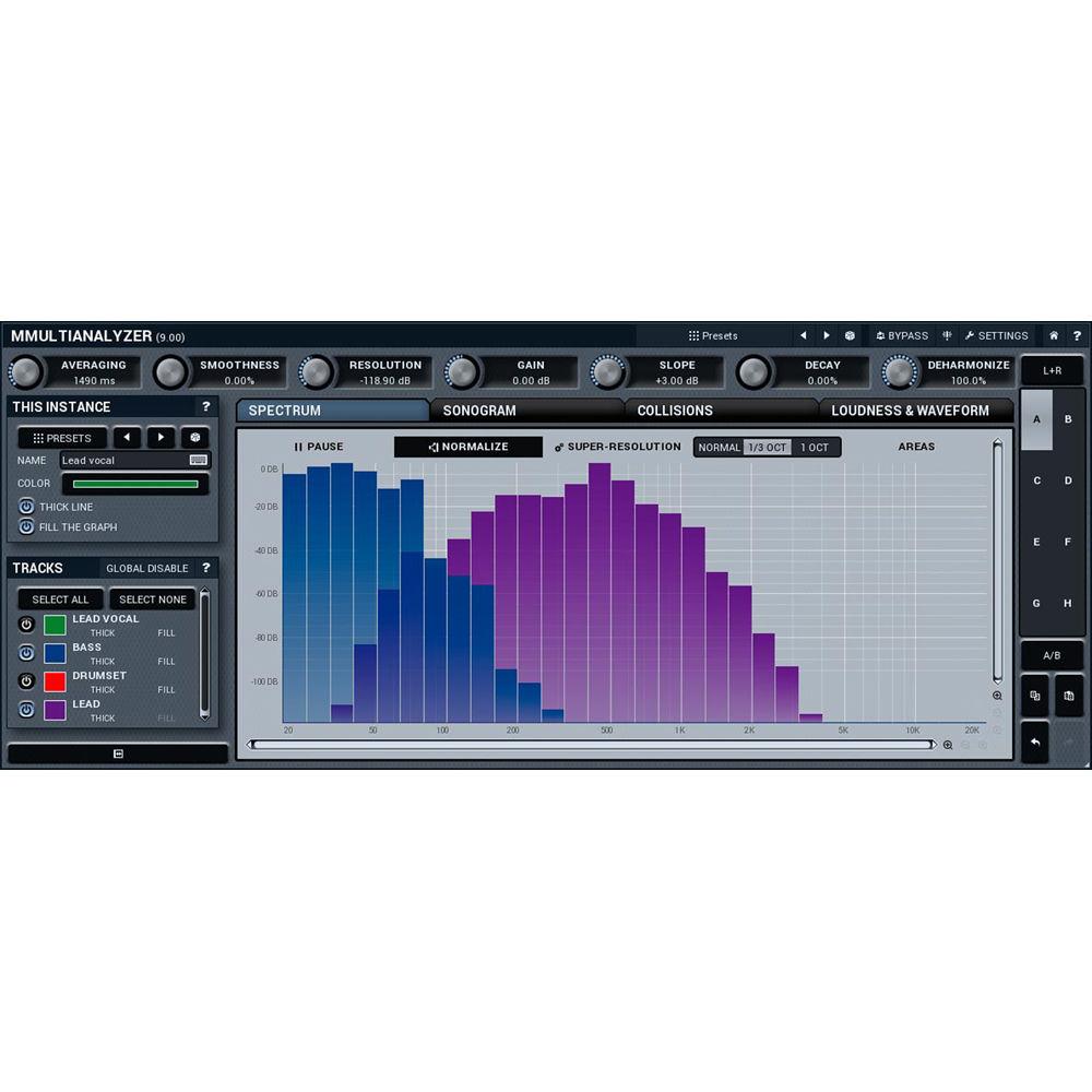 MeldaProduction MMultiAnalyzer - Multitrack Analyzer and Sonogram Plug-In