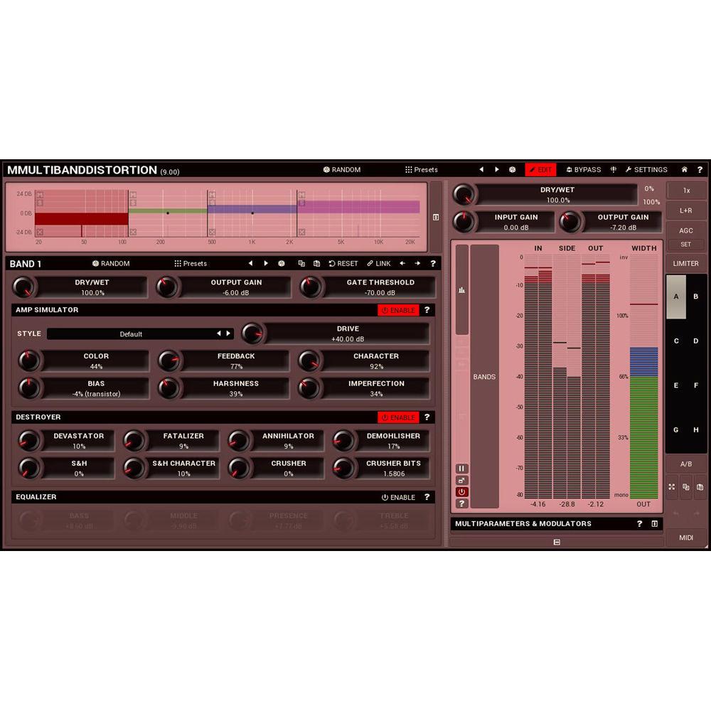 MeldaProduction MMultiBandDistortion - Digital Distortion Plug-In