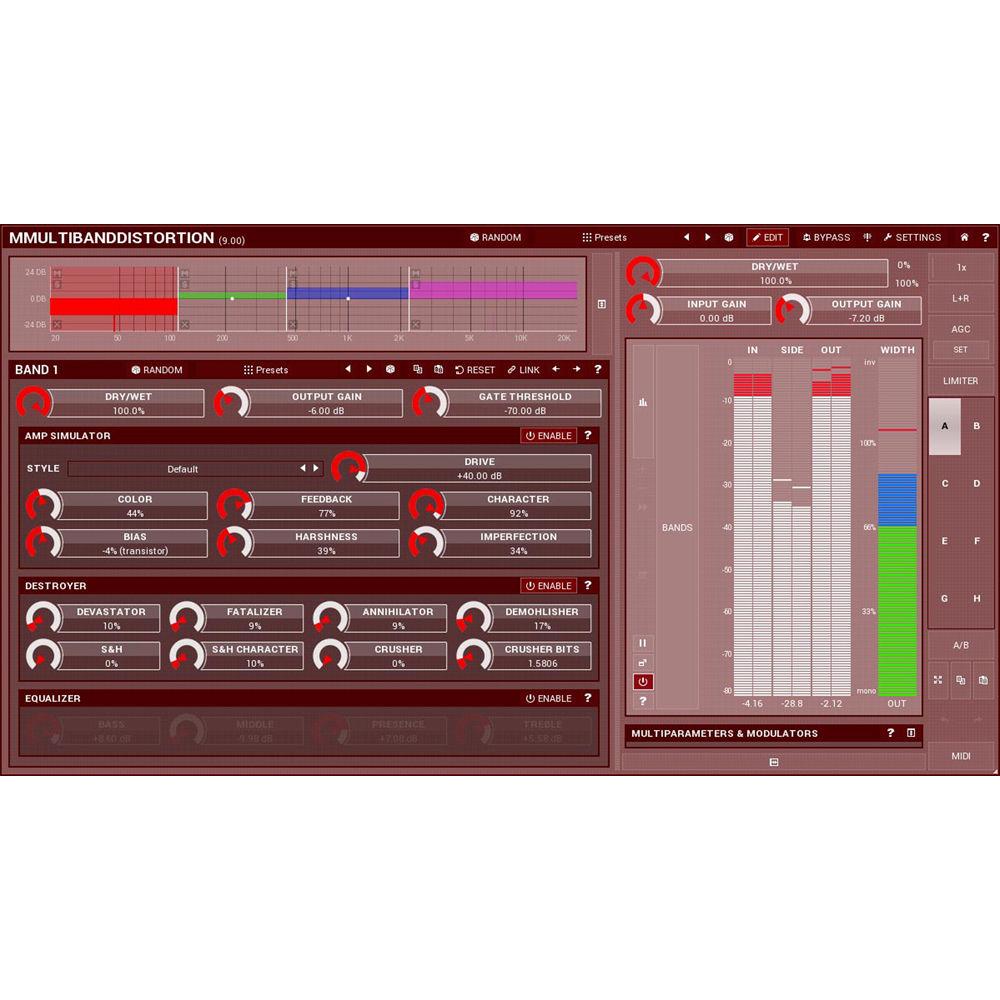MeldaProduction MMultiBandDistortion - Digital Distortion Plug-In