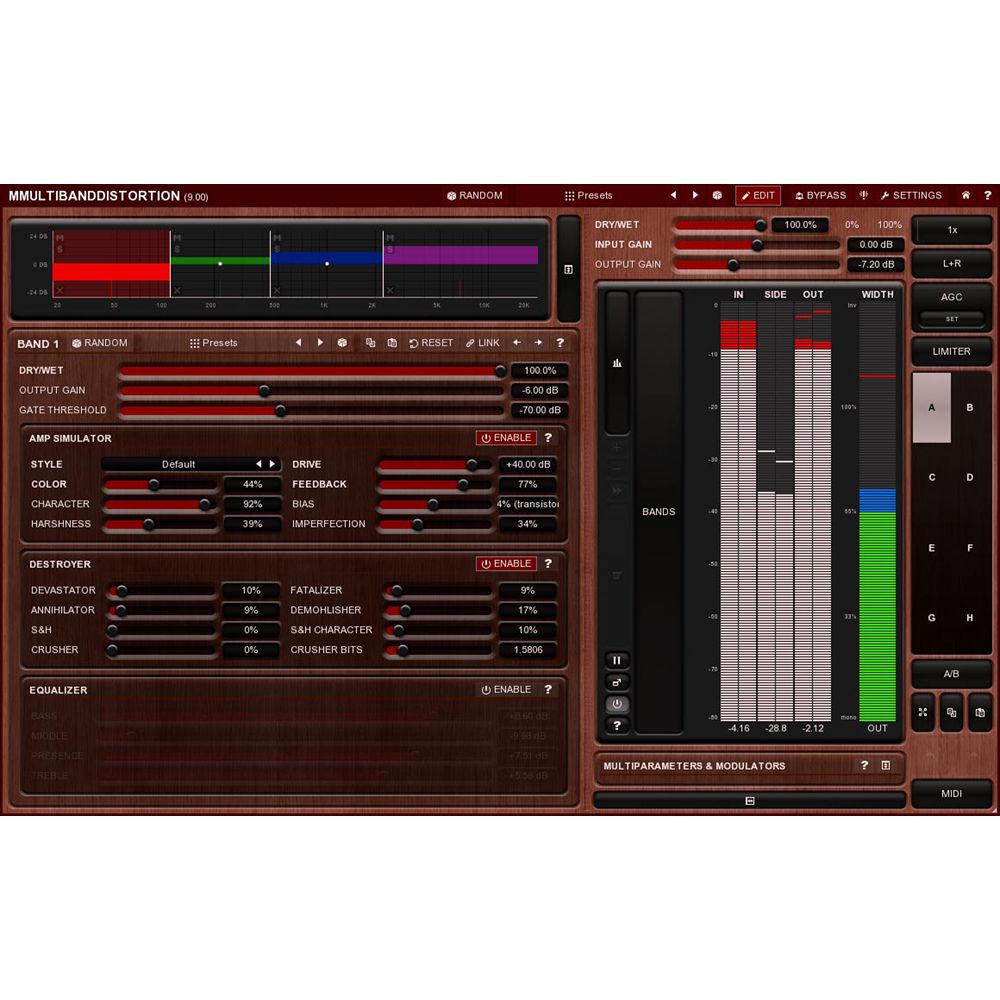 MeldaProduction MMultiBandDistortion - Digital Distortion Plug-In