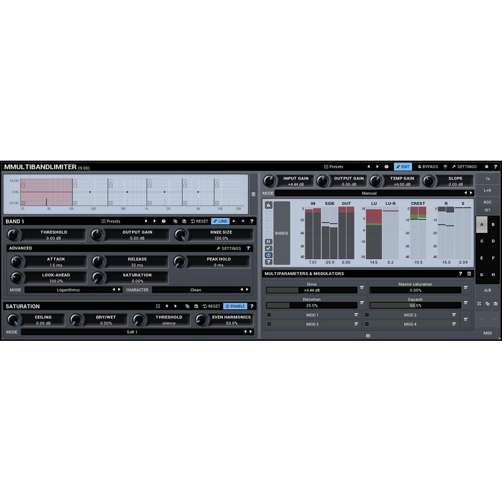 MeldaProduction MMultiBandLimiter - Multiband Limiter and Maximizer Plug-In