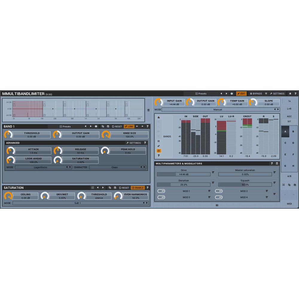 MeldaProduction MMultiBandLimiter - Multiband Limiter and Maximizer Plug-In