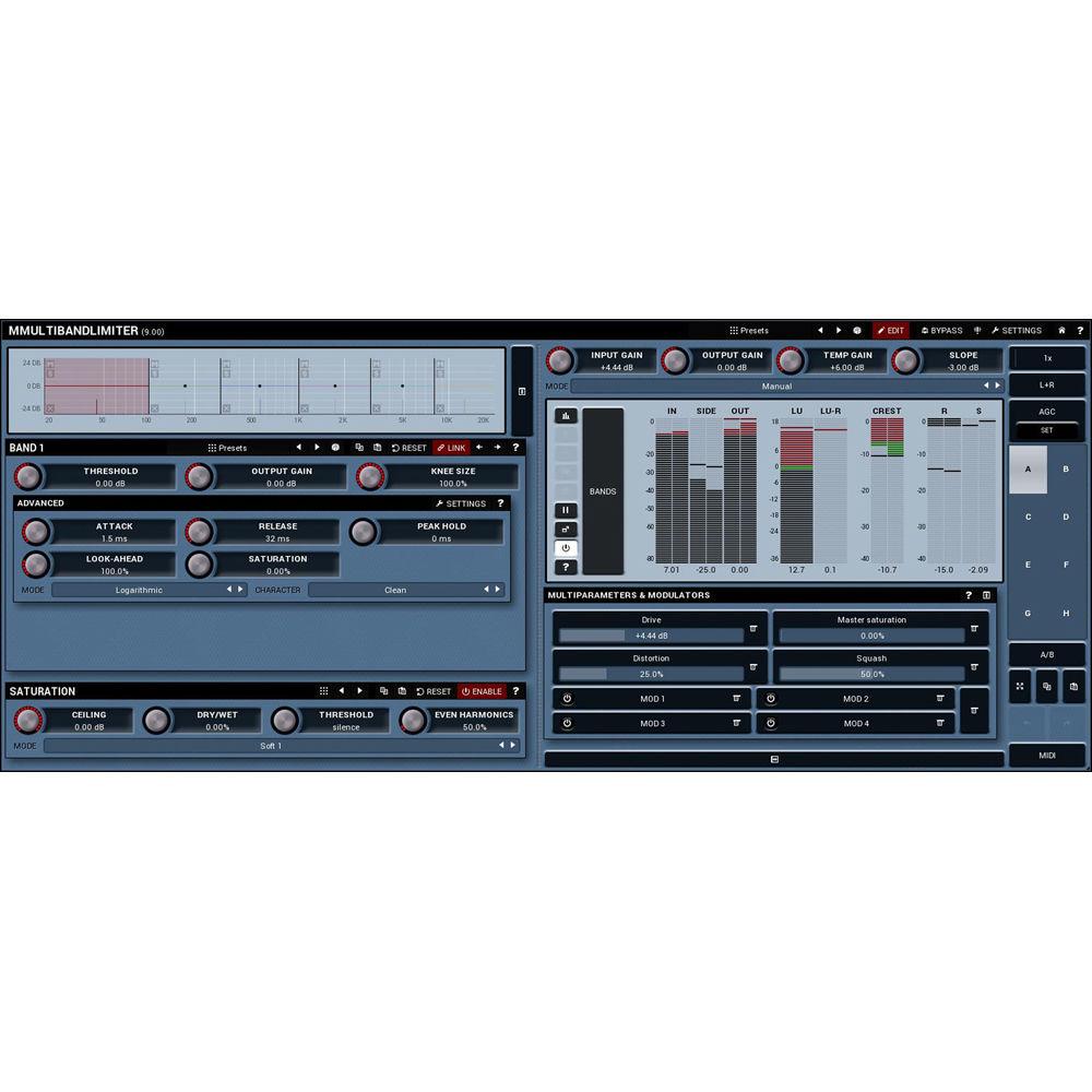 MeldaProduction MMultiBandLimiter - Multiband Limiter and Maximizer Plug-In
