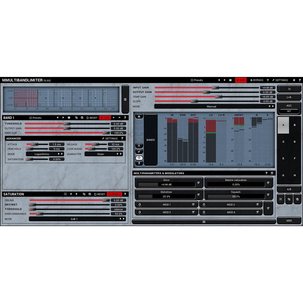 MeldaProduction MMultiBandLimiter - Multiband Limiter and Maximizer Plug-In