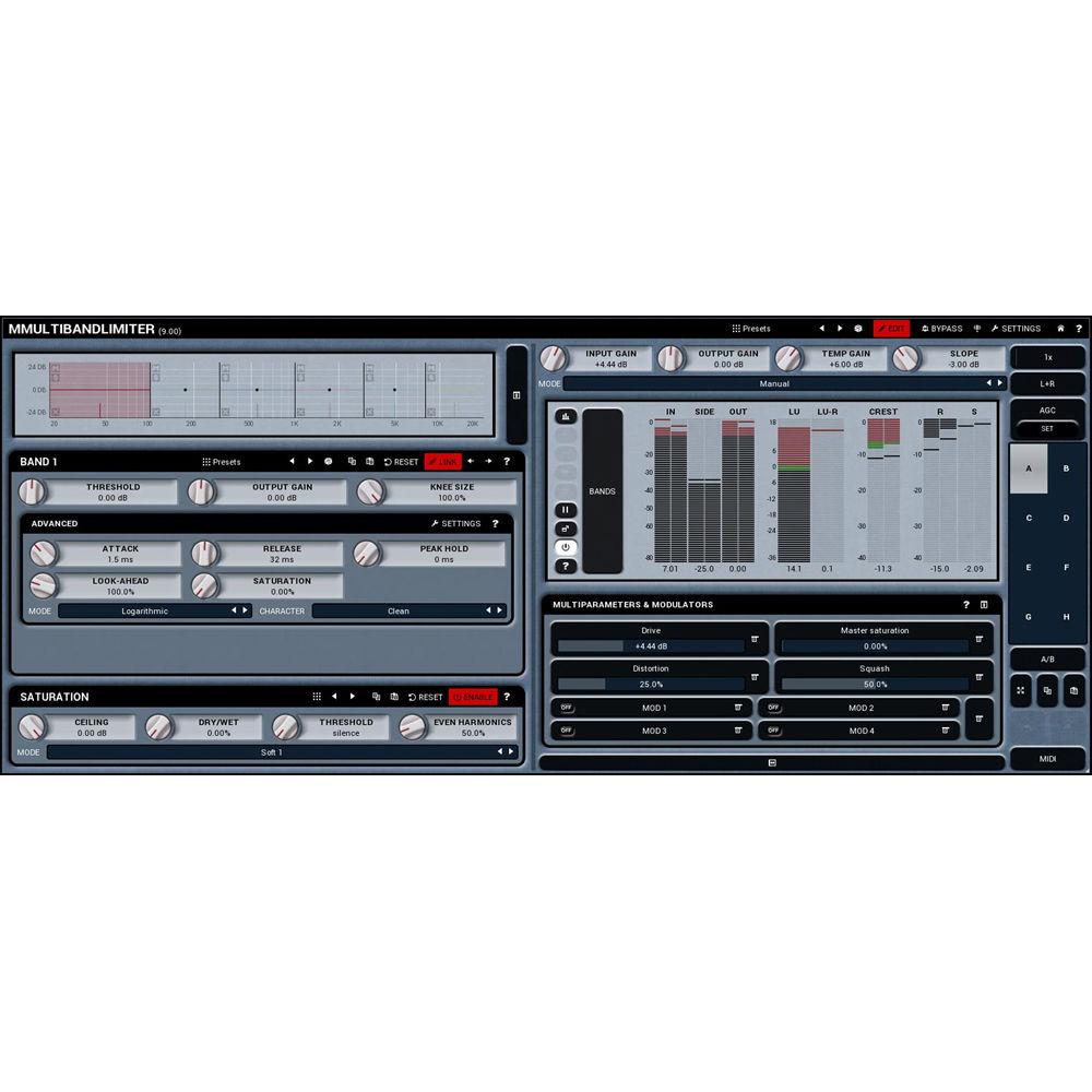 MeldaProduction MMultiBandLimiter - Multiband Limiter and Maximizer Plug-In