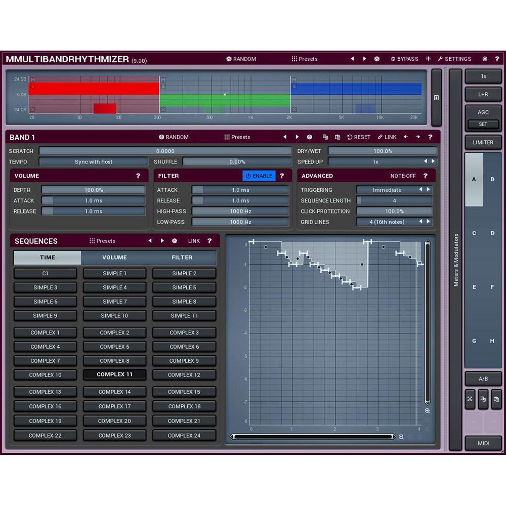 MeldaProduction MMultiBandRhythmizer - Time Manipulation Effect Plug-In