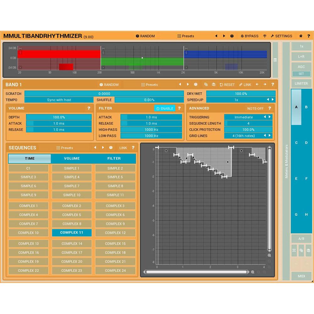 MeldaProduction MMultiBandRhythmizer - Time Manipulation Effect Plug-In