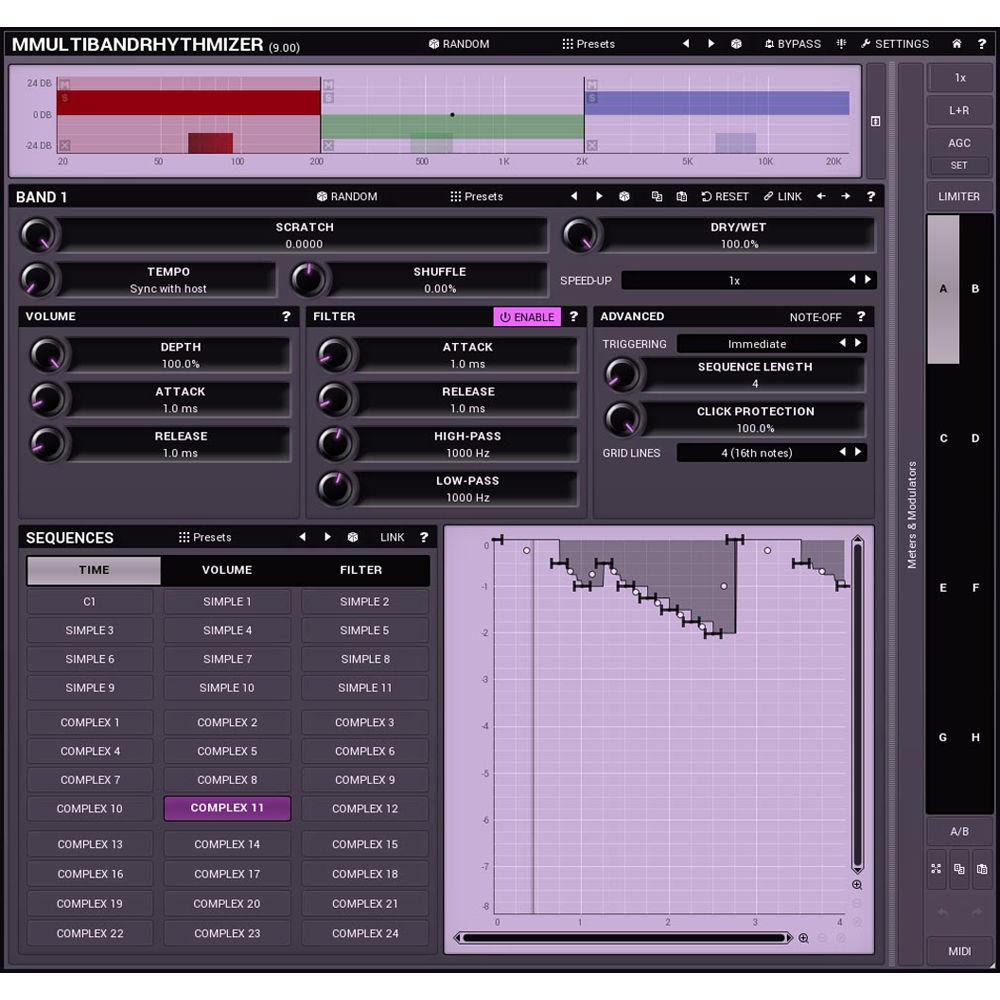 MeldaProduction MMultiBandRhythmizer - Time Manipulation Effect Plug-In
