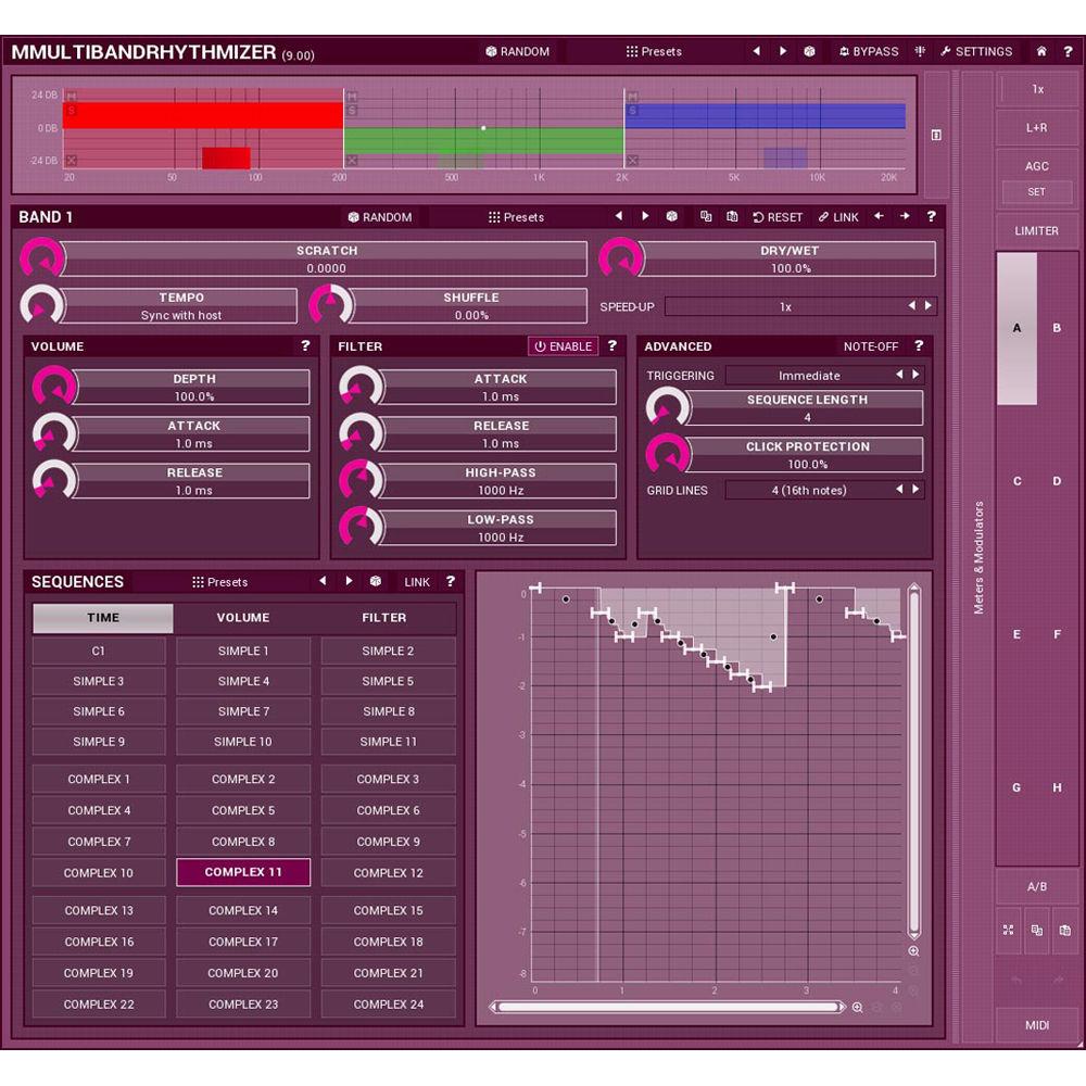 MeldaProduction MMultiBandRhythmizer - Time Manipulation Effect Plug-In