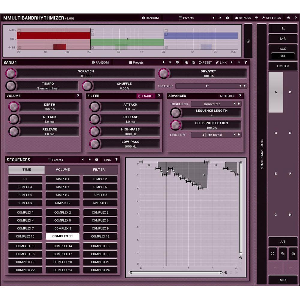 MeldaProduction MMultiBandRhythmizer - Time Manipulation Effect Plug-In