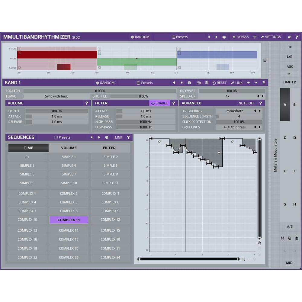 MeldaProduction MMultiBandRhythmizer - Time Manipulation Effect Plug-In