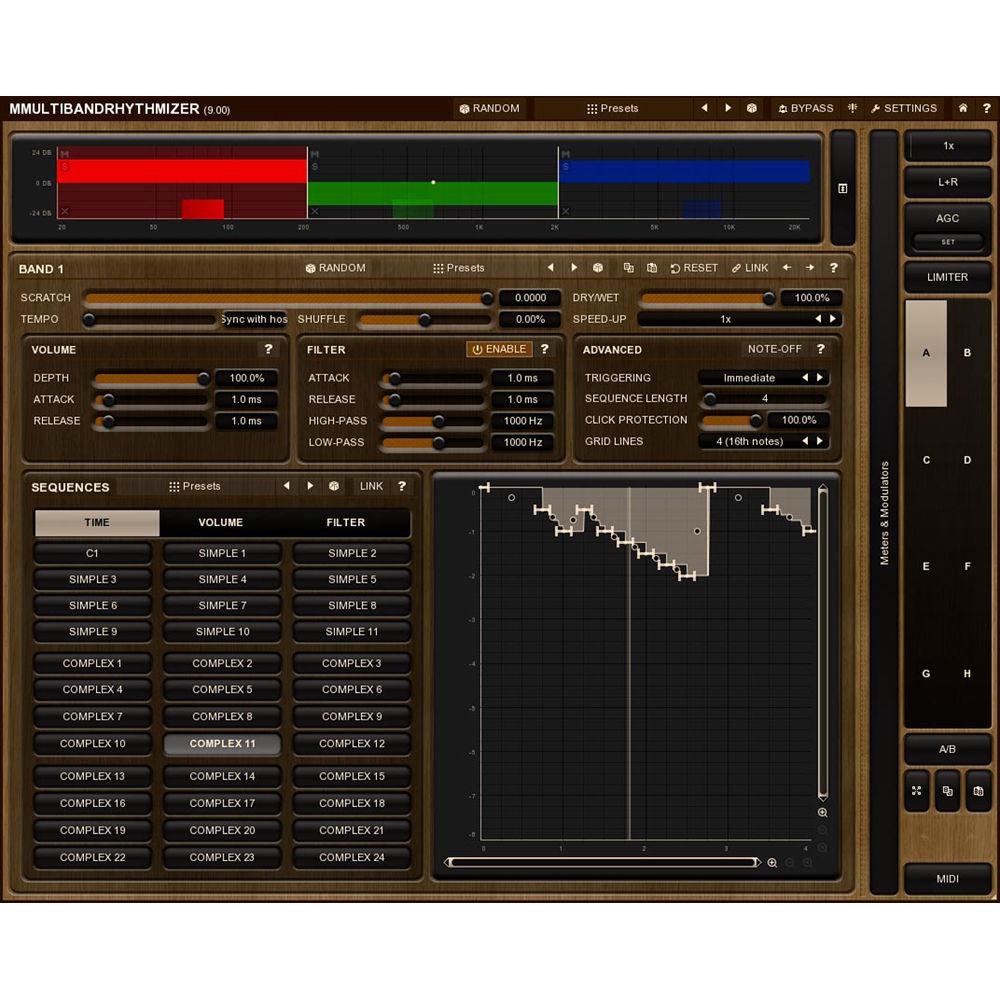 MeldaProduction MMultiBandRhythmizer - Time Manipulation Effect Plug-In