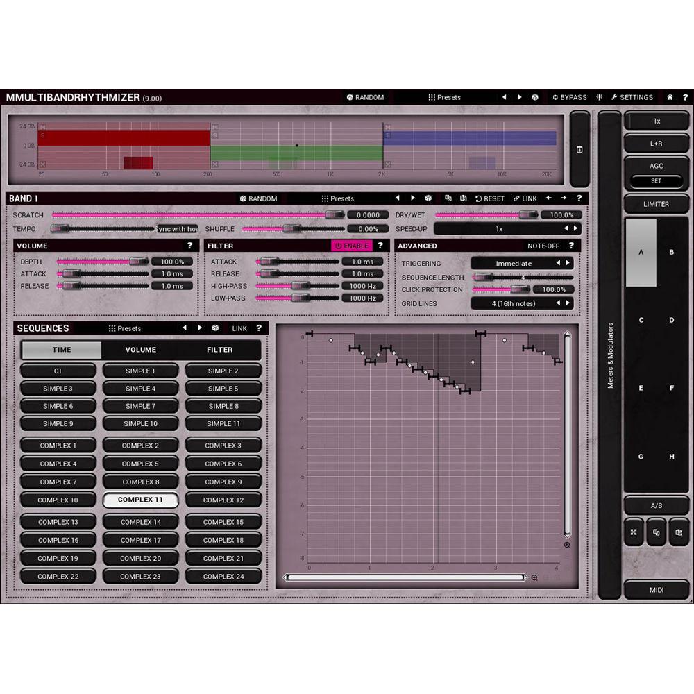 MeldaProduction MMultiBandRhythmizer - Time Manipulation Effect Plug-In