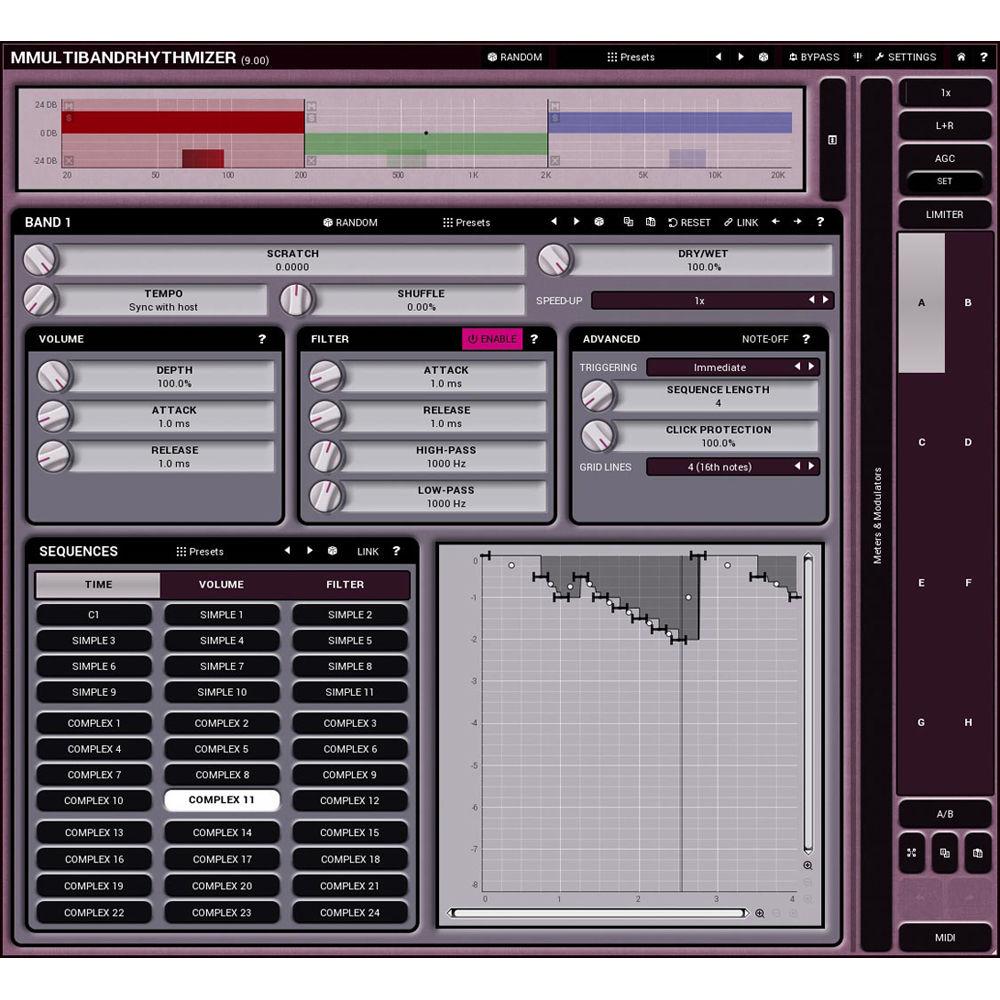 MeldaProduction MMultiBandRhythmizer - Time Manipulation Effect Plug-In