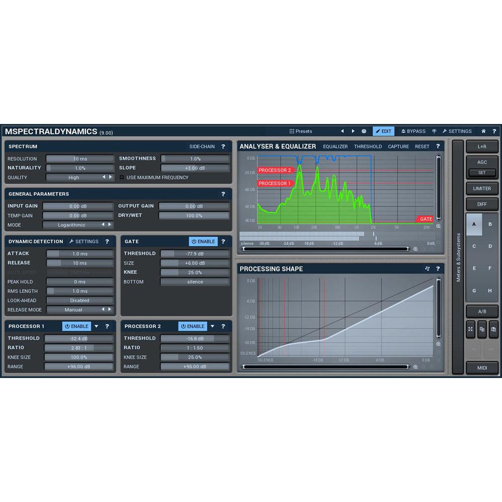 MeldaProduction MSpectralDynamics - Spectral Domain Dynamics Processor Plug-In
