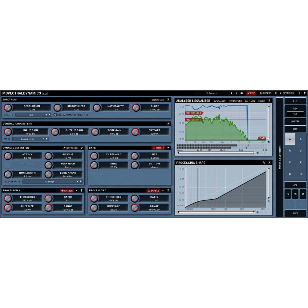 MeldaProduction MSpectralDynamics - Spectral Domain Dynamics Processor Plug-In