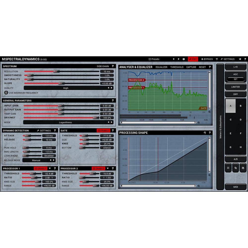 MeldaProduction MSpectralDynamics - Spectral Domain Dynamics Processor Plug-In