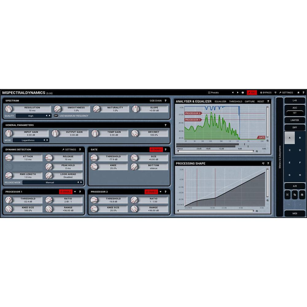 MeldaProduction MSpectralDynamics - Spectral Domain Dynamics Processor Plug-In