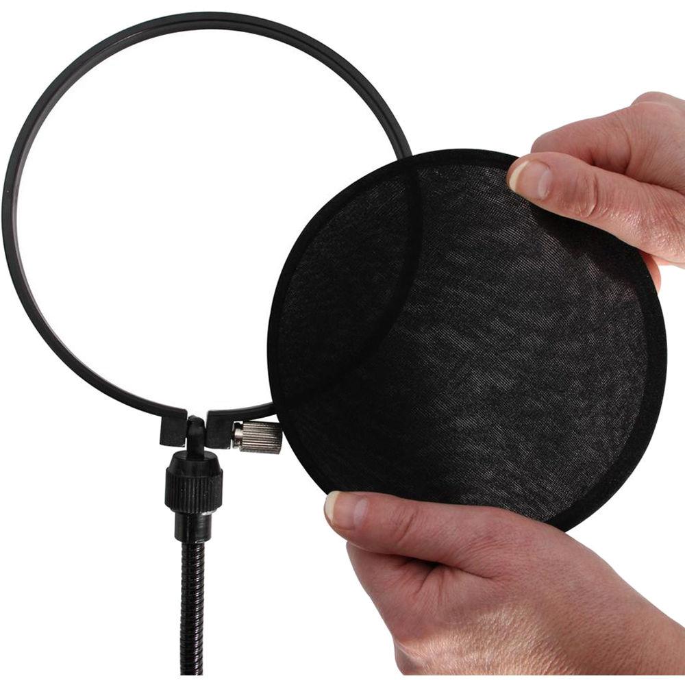 On-Stage Pop Blocker with 12" Flexible Gooseneck & Replacement Liners