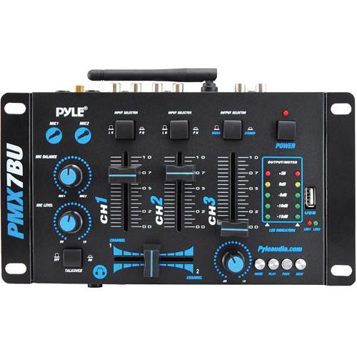 Pyle Pro PMX7BU Compact Bluetooth DJ Mixer