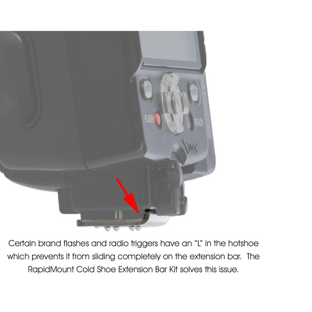 Tether Tools RapidMount Cold Shoe Slider for Extension Bar