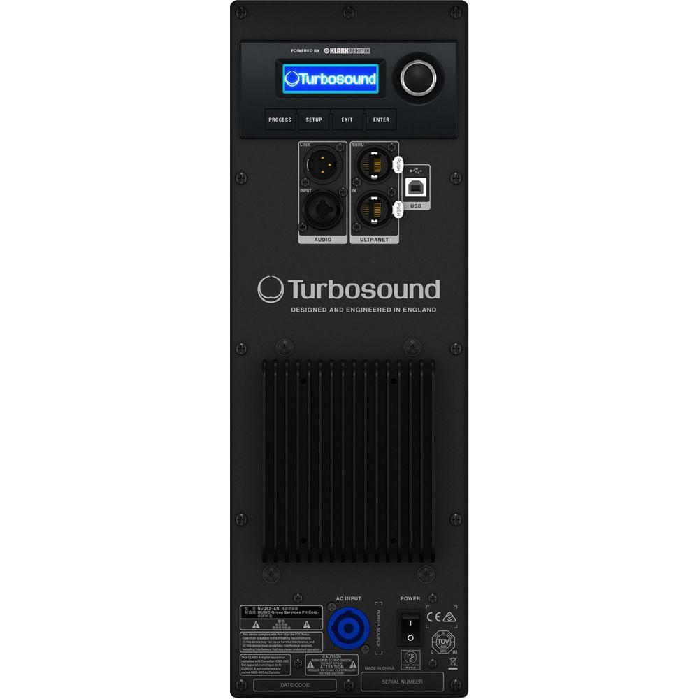 Turbosound NuQ82-AN 600W 2-Way 8" Full-Range Powered Loudspeaker with KLARK TEKNIK DSP Technology and ULTRANET Networking