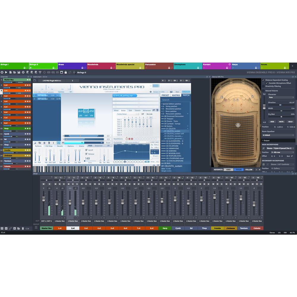 Vienna Symphonic Library Ensemble PRO 6 Upgrade - Mixing and Host Software