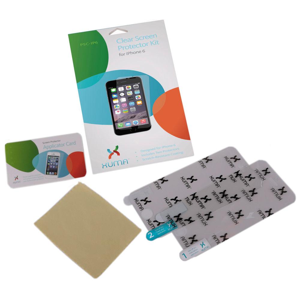 Xuma Clear Screen Protector Kit for iPhone 6 6s