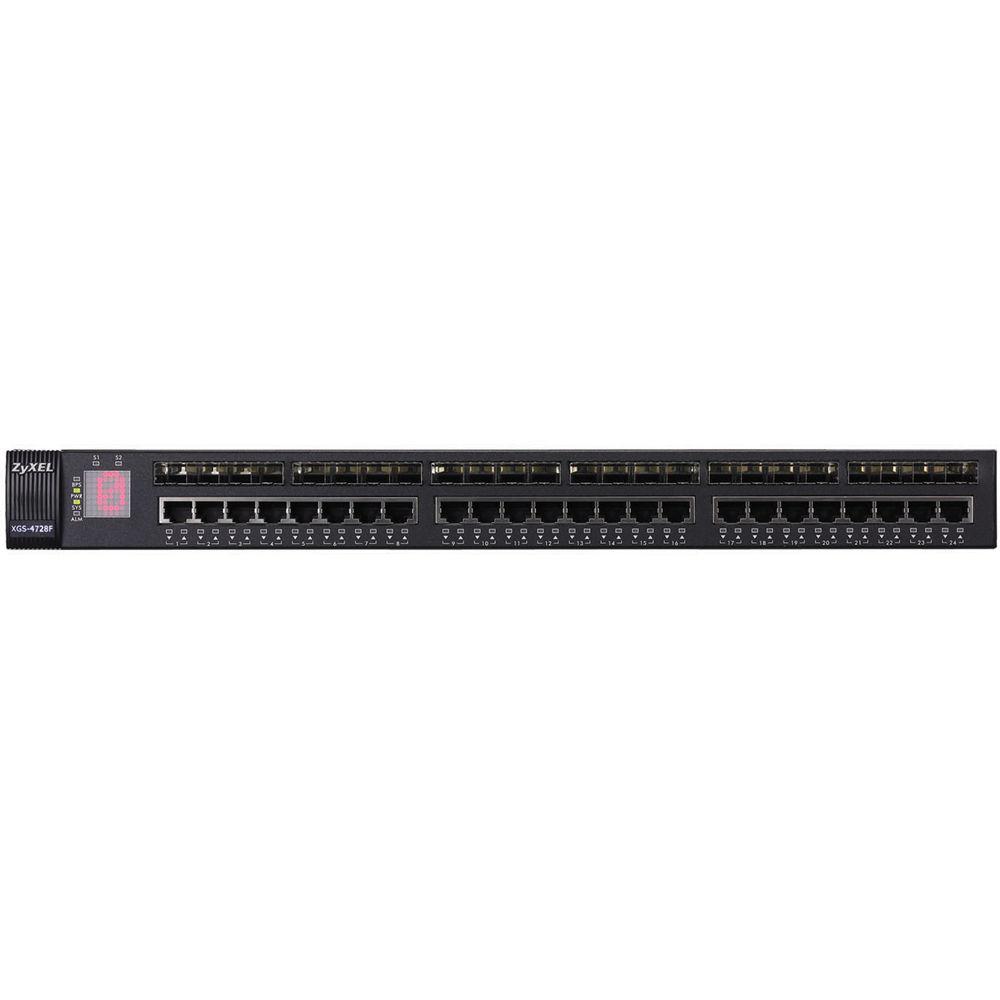 ZyXEL XGS-4728F 24-Port GbE Layer 3 Switcher with 10 GbE Uplink