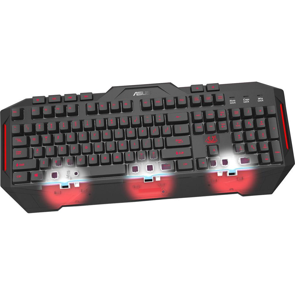 ASUS Cerberus LED Backlit USB Gaming Keyboard with Mouse