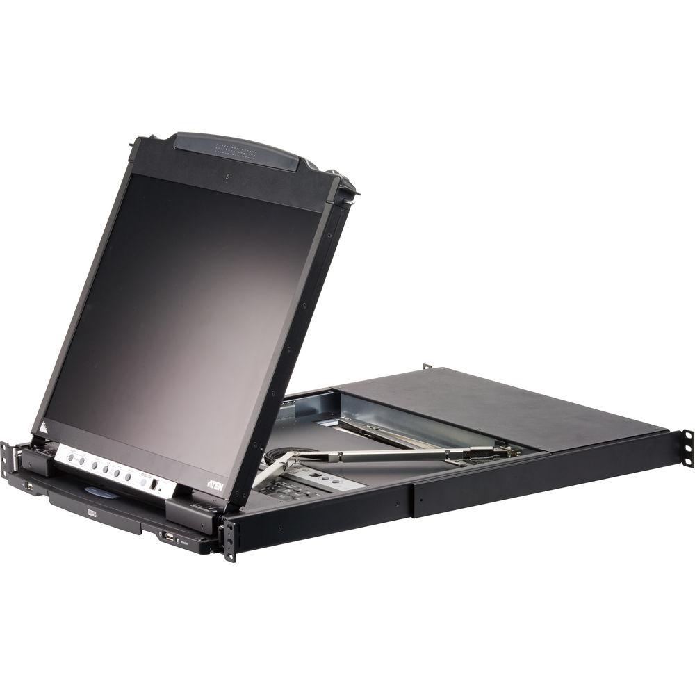 ATEN CL5808NCKIT 8-Port 19" Dual Rail LCD KVM Kit with Eight Cables