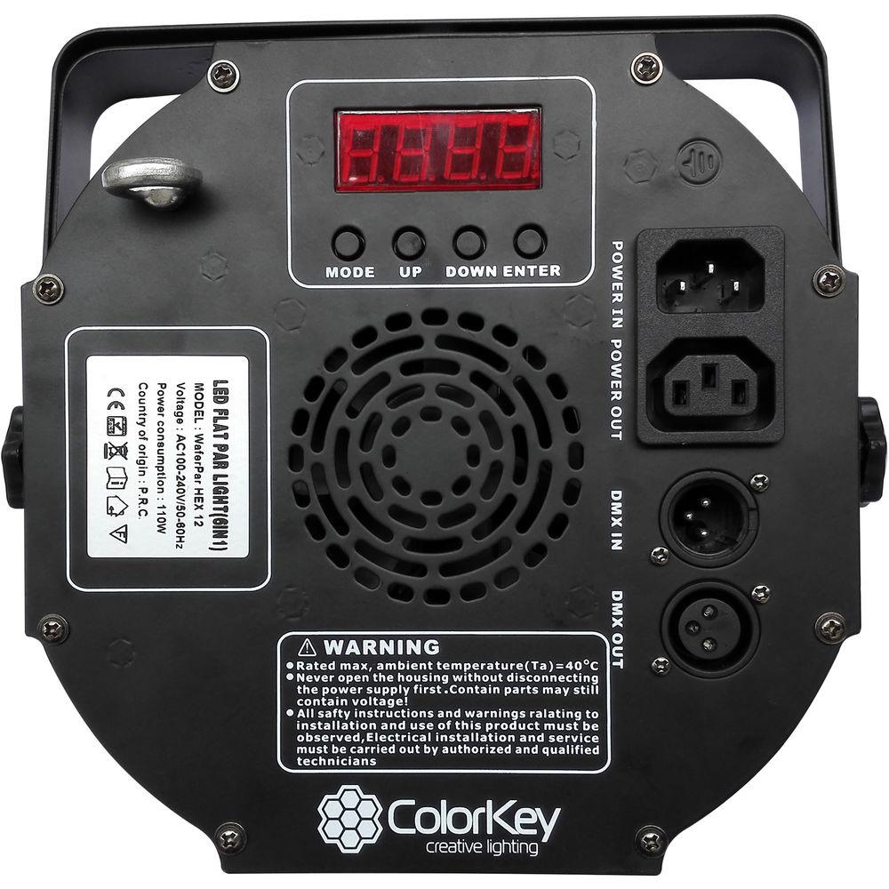 ColorKey WaferPar HEX 12 RGBAW UV LED Wash Light