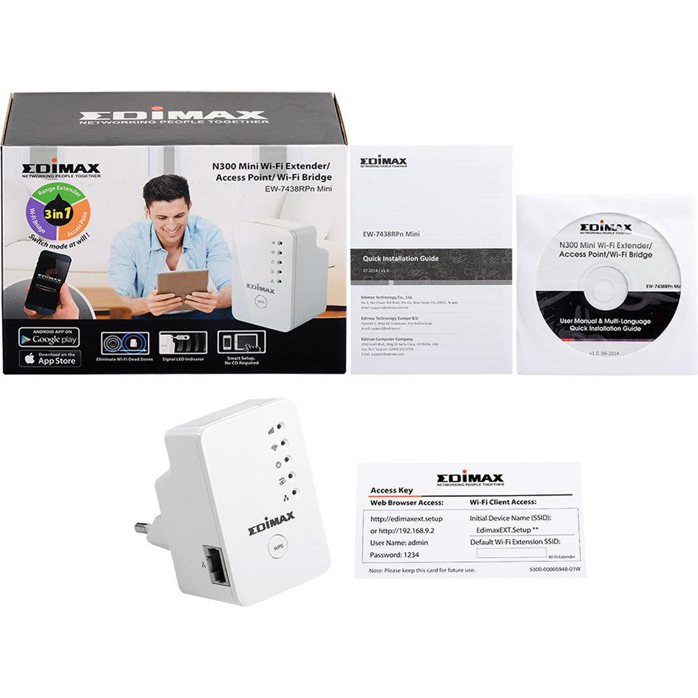 EDIMAX Technology N300 Mini Wi-Fi Extender