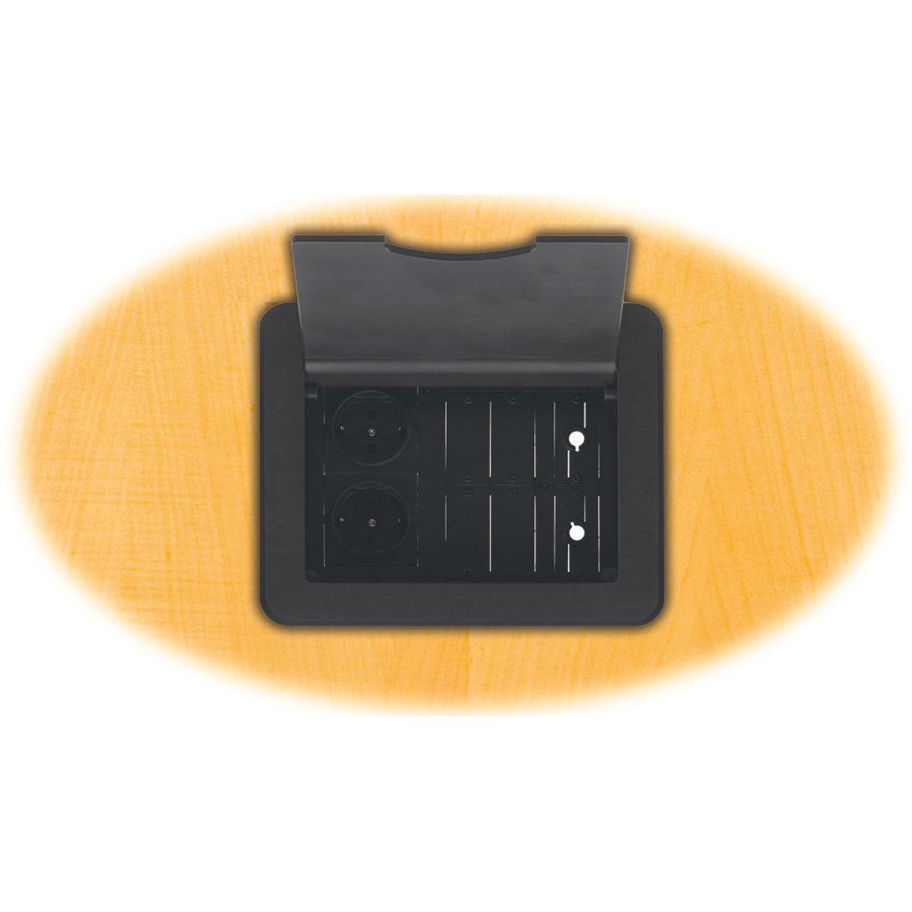 Kramer Table Mount Modular Multi-Connection Solution - Tilt-Up Lid