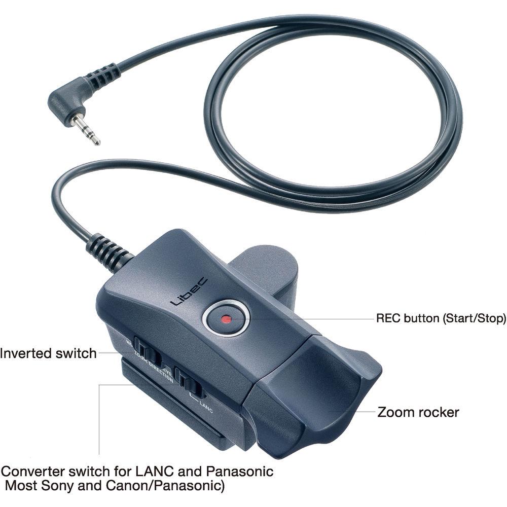 Libec ZC-LP LANC Zoom Control for Select Sony Canon Panasonic Cameras