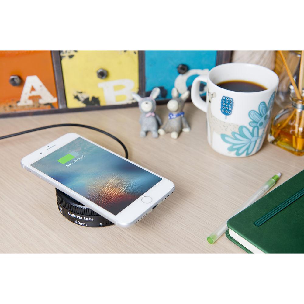 LightPix Labs Power Lens Qi Wireless Charger, LightPix, Labs, Power, Lens, Qi, Wireless, Charger