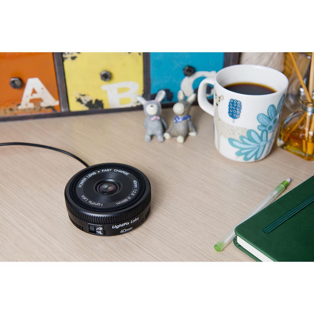 LightPix Labs Power Lens Qi Wireless Charger, LightPix, Labs, Power, Lens, Qi, Wireless, Charger