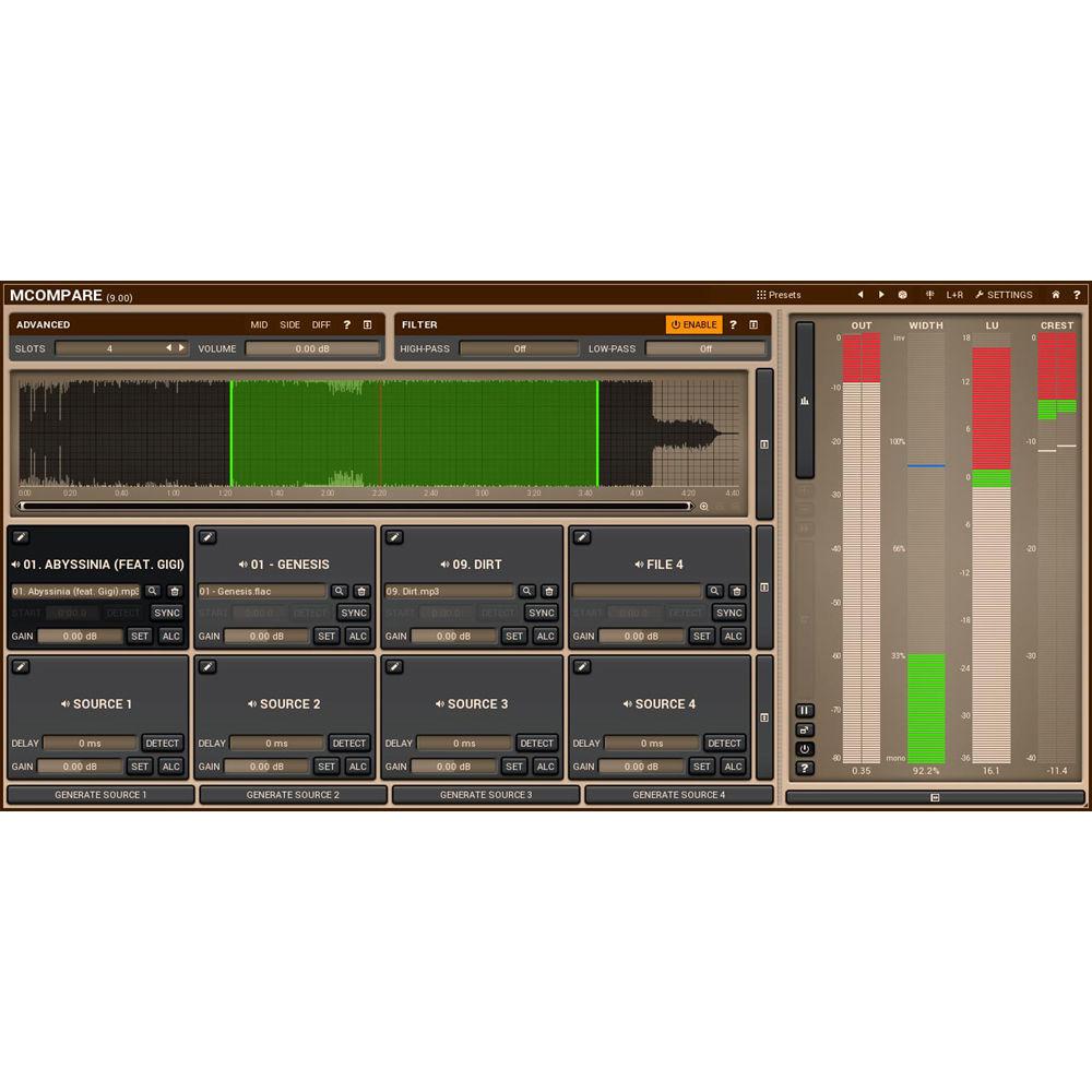 MeldaProduction MCompare - Mixing and Mastering Reference Tool