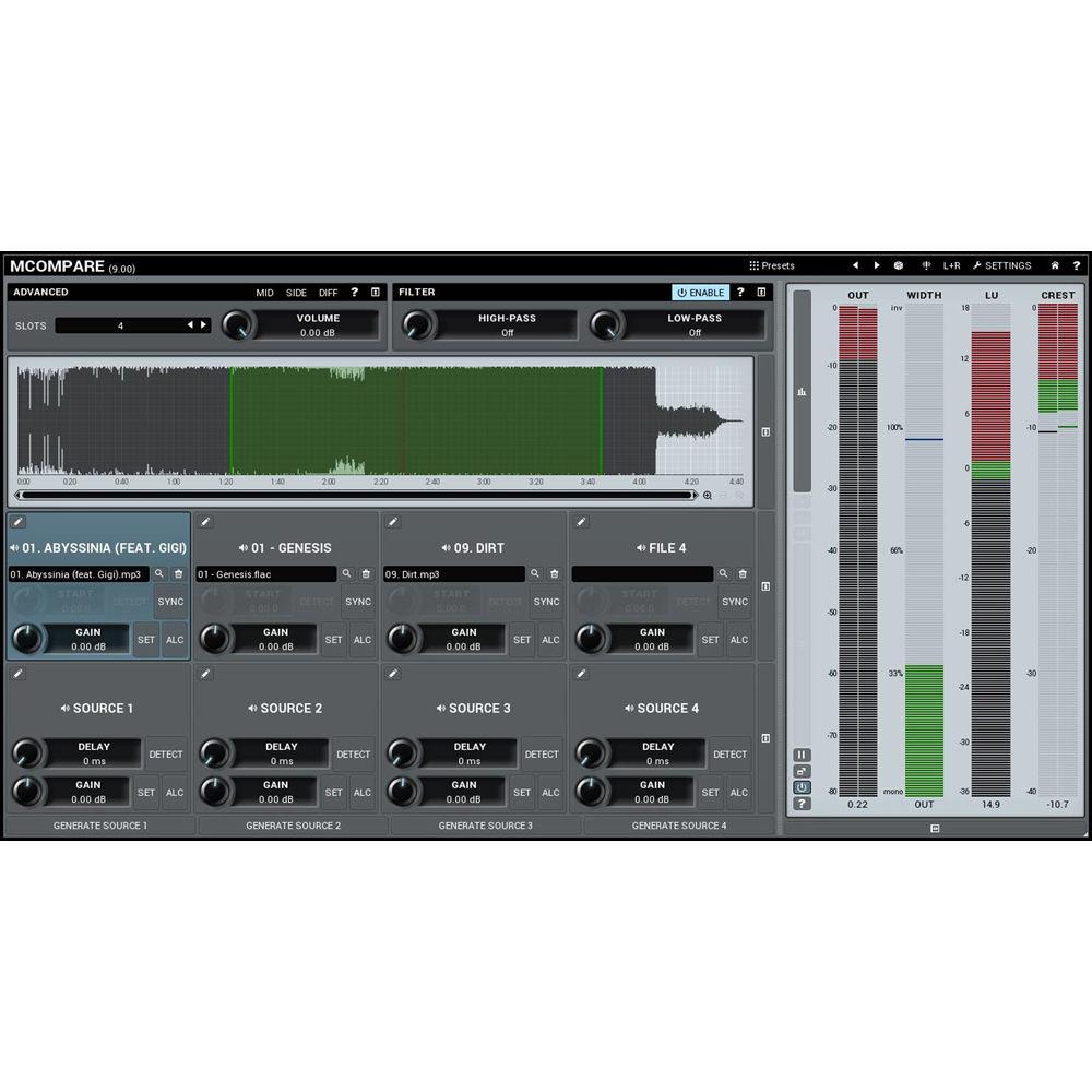 MeldaProduction MCompare - Mixing and Mastering Reference Tool
