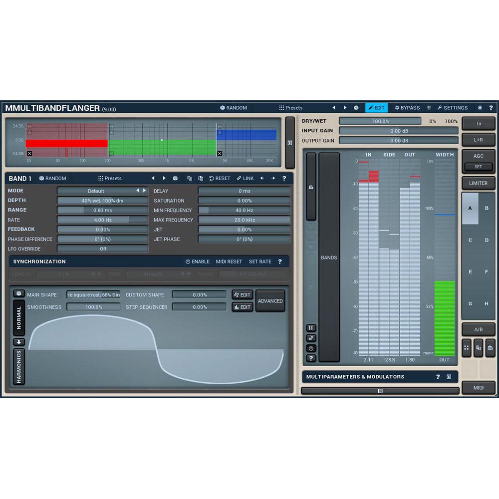 MeldaProduction MMultiBandFlanger - Multiband Flanger Plug-In