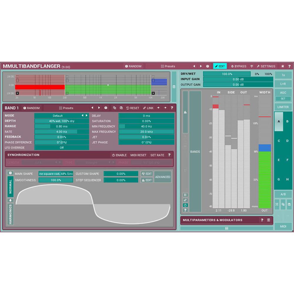 MeldaProduction MMultiBandFlanger - Multiband Flanger Plug-In