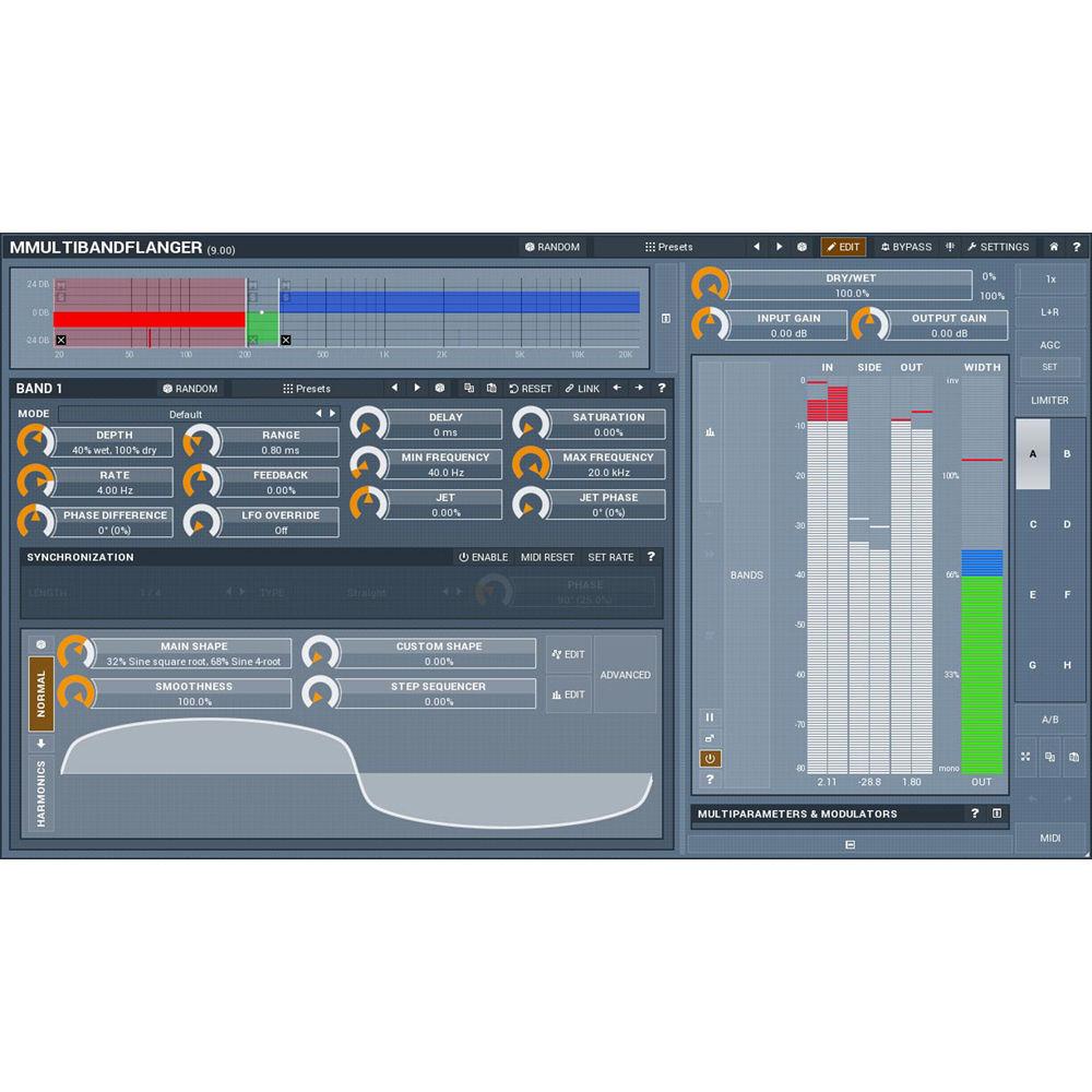 MeldaProduction MMultiBandFlanger - Multiband Flanger Plug-In