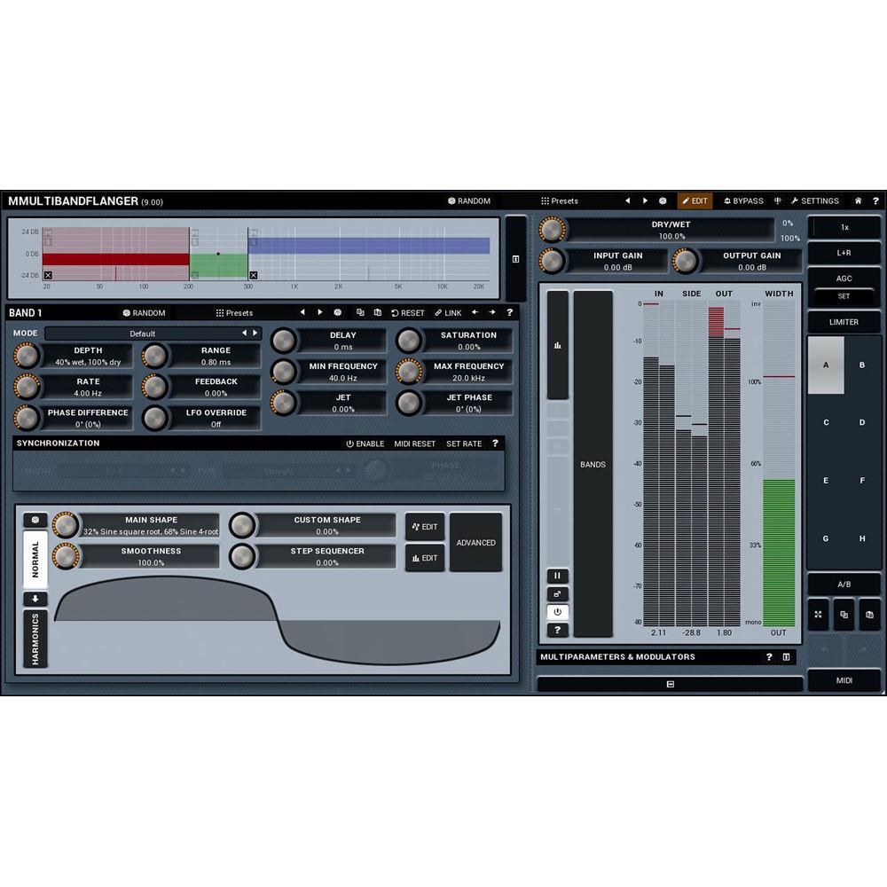 MeldaProduction MMultiBandFlanger - Multiband Flanger Plug-In