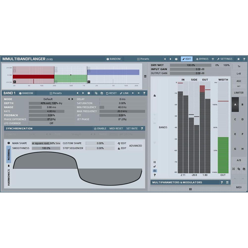 MeldaProduction MMultiBandFlanger - Multiband Flanger Plug-In