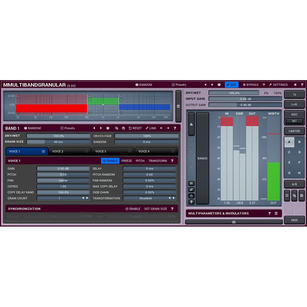 MeldaProduction MMultiBandGranular - Granular Synthesizer Plug-In