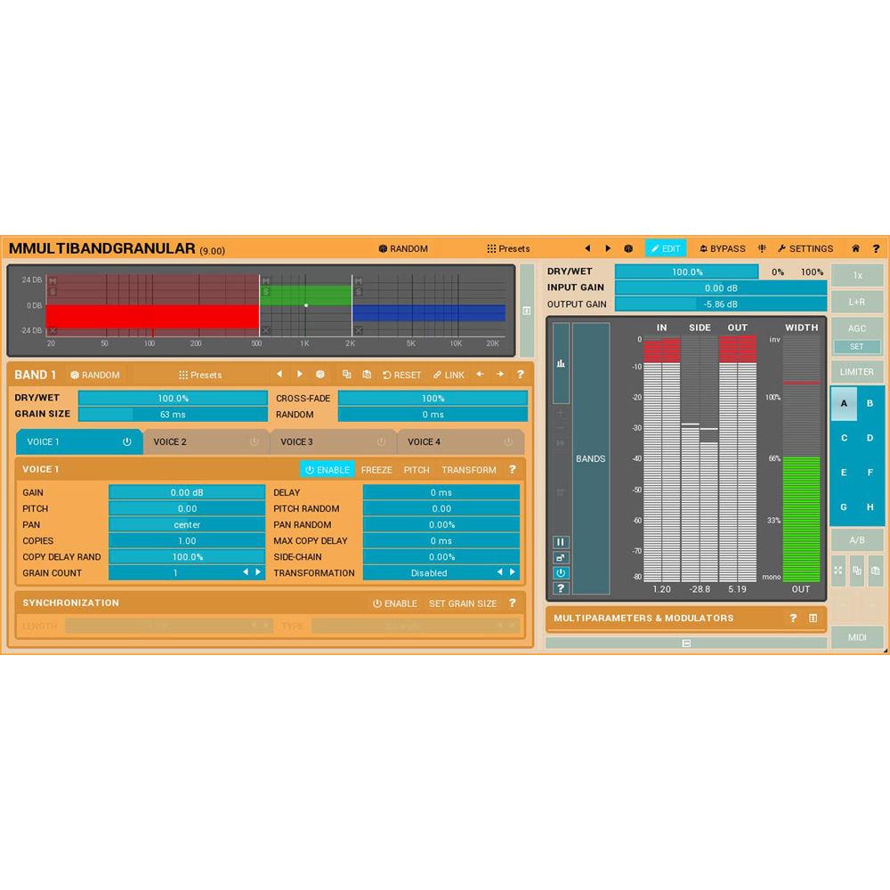 MeldaProduction MMultiBandGranular - Granular Synthesizer Plug-In