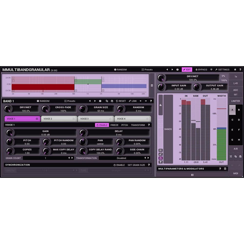 MeldaProduction MMultiBandGranular - Granular Synthesizer Plug-In